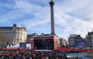 Performance at Trafelgar Square
